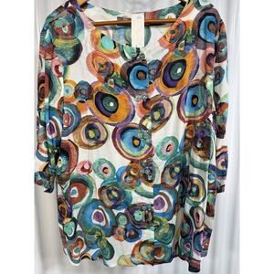 NICHE Nilgun Derman NWT Paloma Poppies Size XL Artsy Colorful